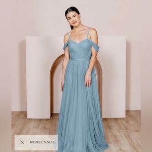Revelry, Rosalie Tulle Convertible Dress in French Blue - NWT, 3 versions